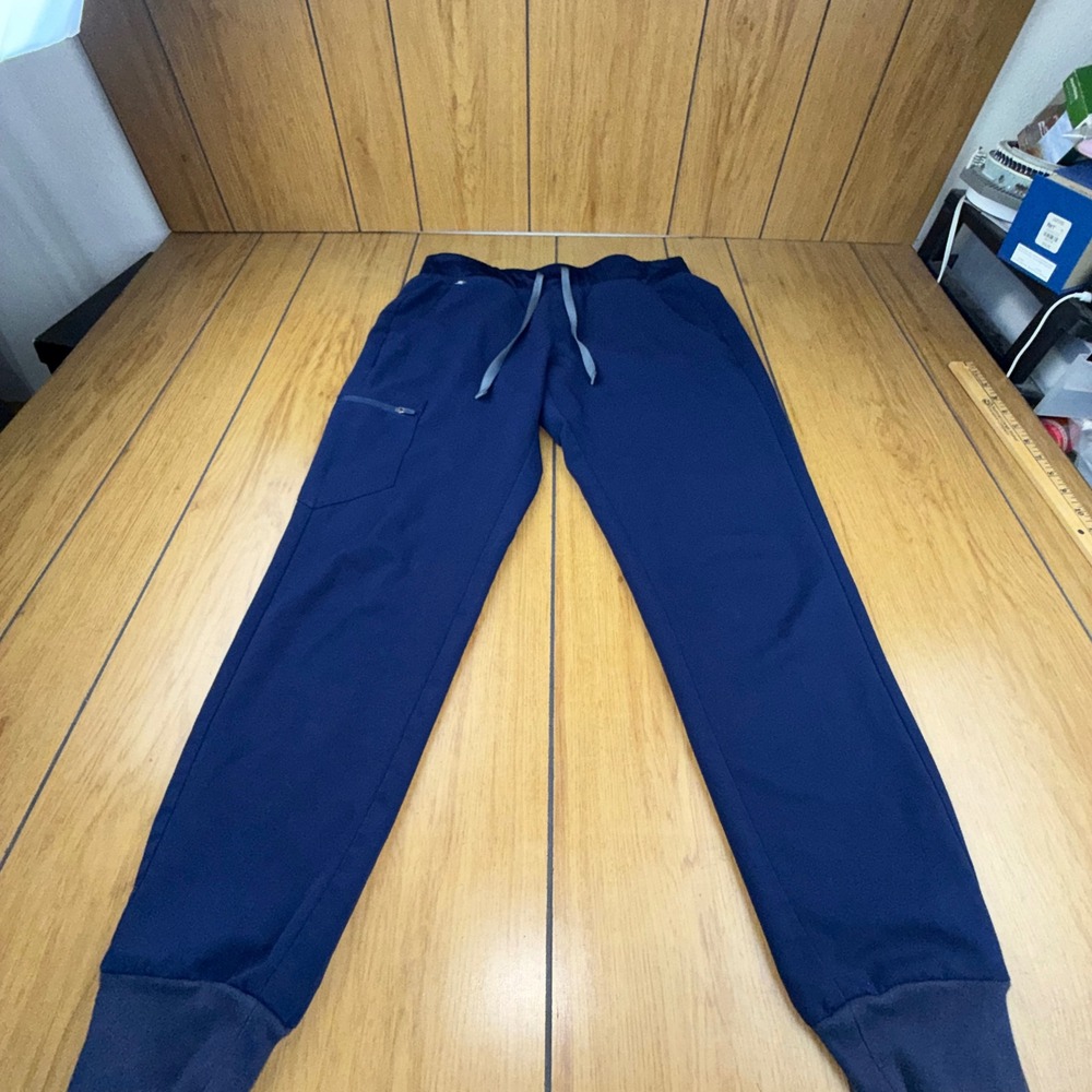 FIGS Zamora Jogger Scrub Pants Navy Blue Womens Medium W18SW2005